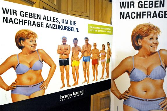 Merkel en maillot