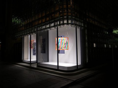 La vitrine Hermès de Tokyo